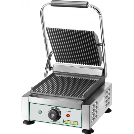 Piastra per panini, toast e bistecchiera elettrica doppia - 3600 W - Rigata