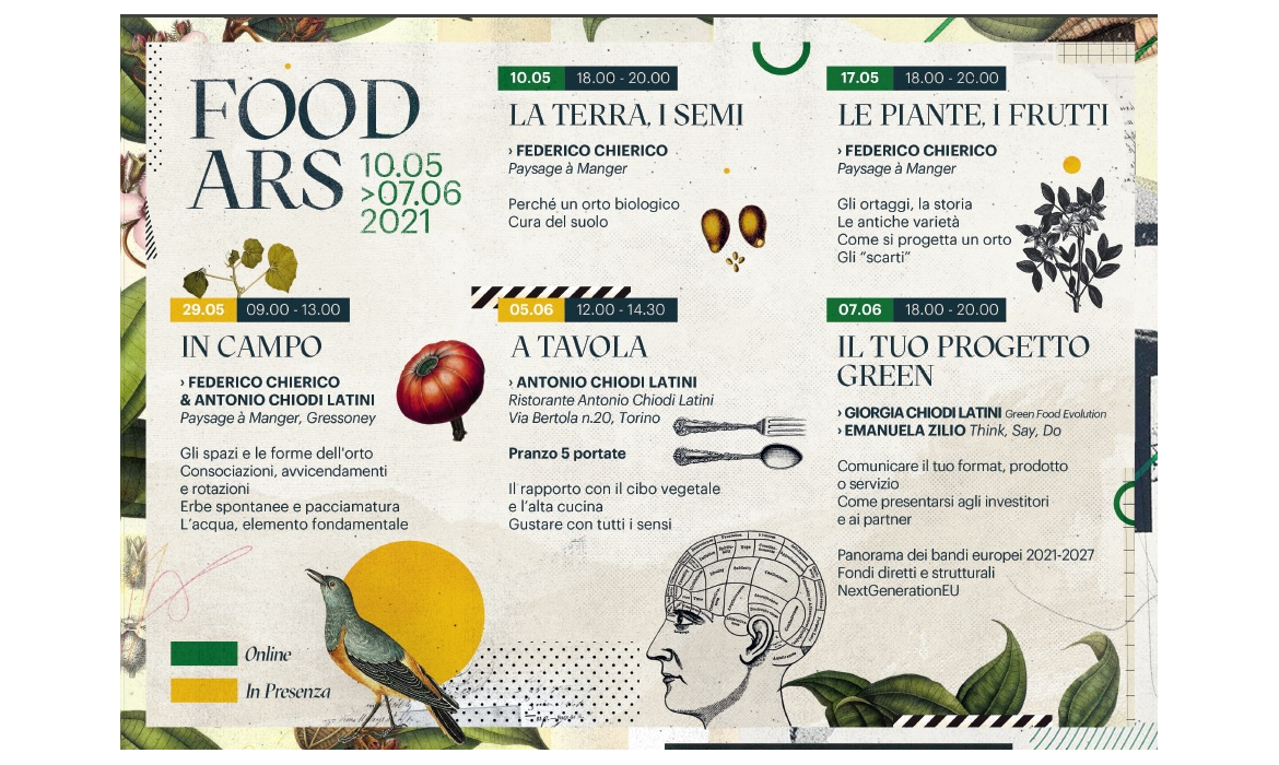 Food Ars, il corso per formarsi nelle nuove professioni “green”
