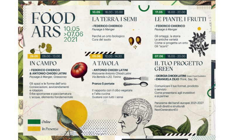 Food Ars, il corso per formarsi nelle nuove professioni “green”
